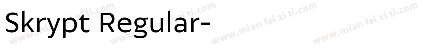 Skrypt Regular字体转换